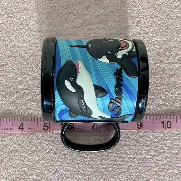 Vintage Blue Sea World Shamu Orca Mug “Daniel” - Picture 6 of 9